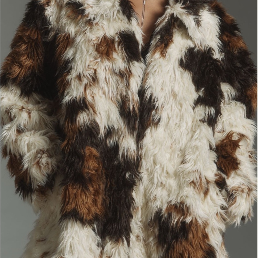 BNWT Anthro Shaggy Coat